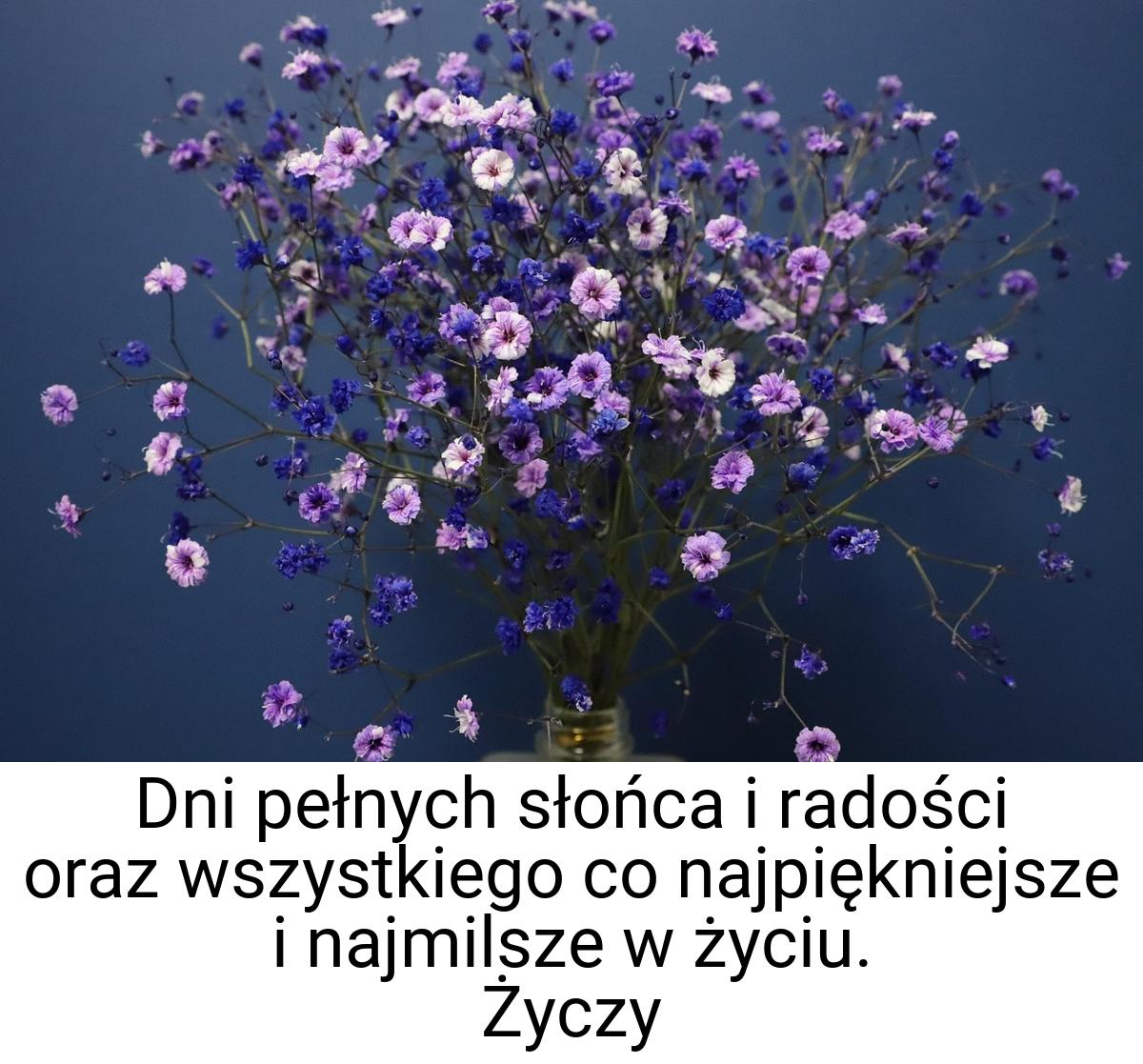 Dni pełnych słońca i radości oraz wszystkiego co