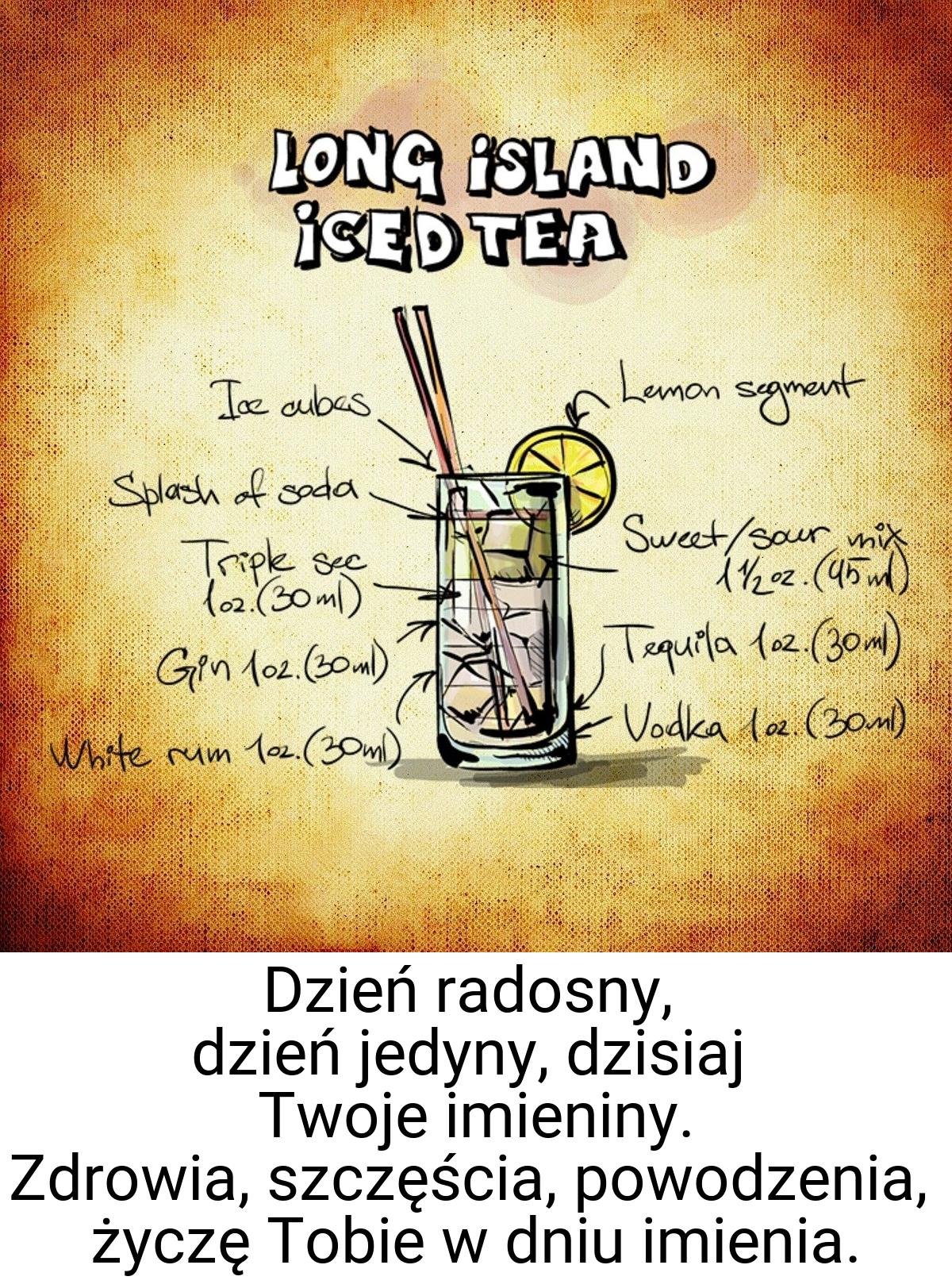 Dzień radosny, dzień jedyny, dzisiaj Twoje imieniny