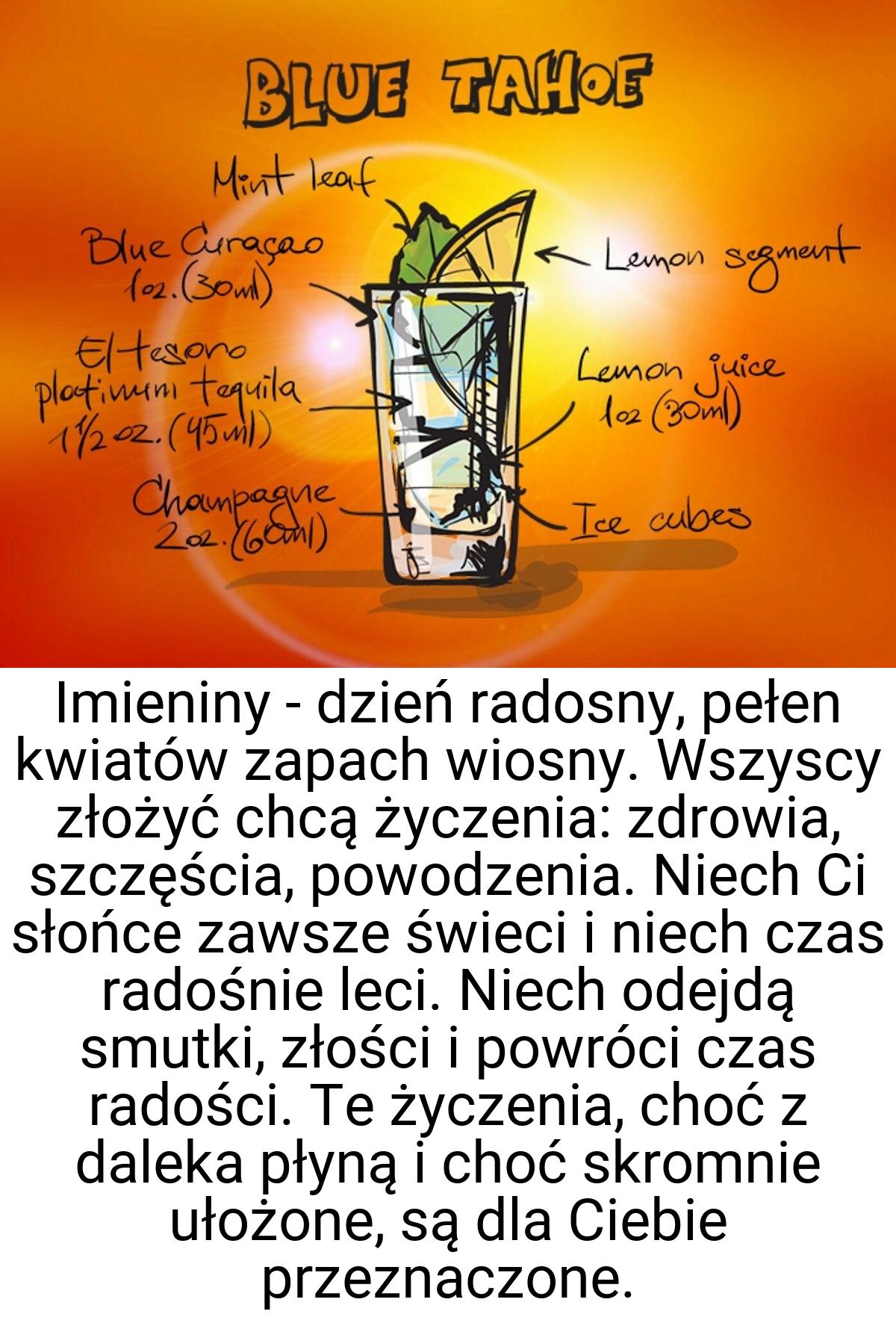 Imieniny - dzień radosny, pełen kwiatów zapach wiosny