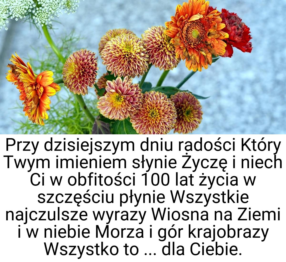 Przy dzisiejszym dniu radości Który Twym imieniem słynie