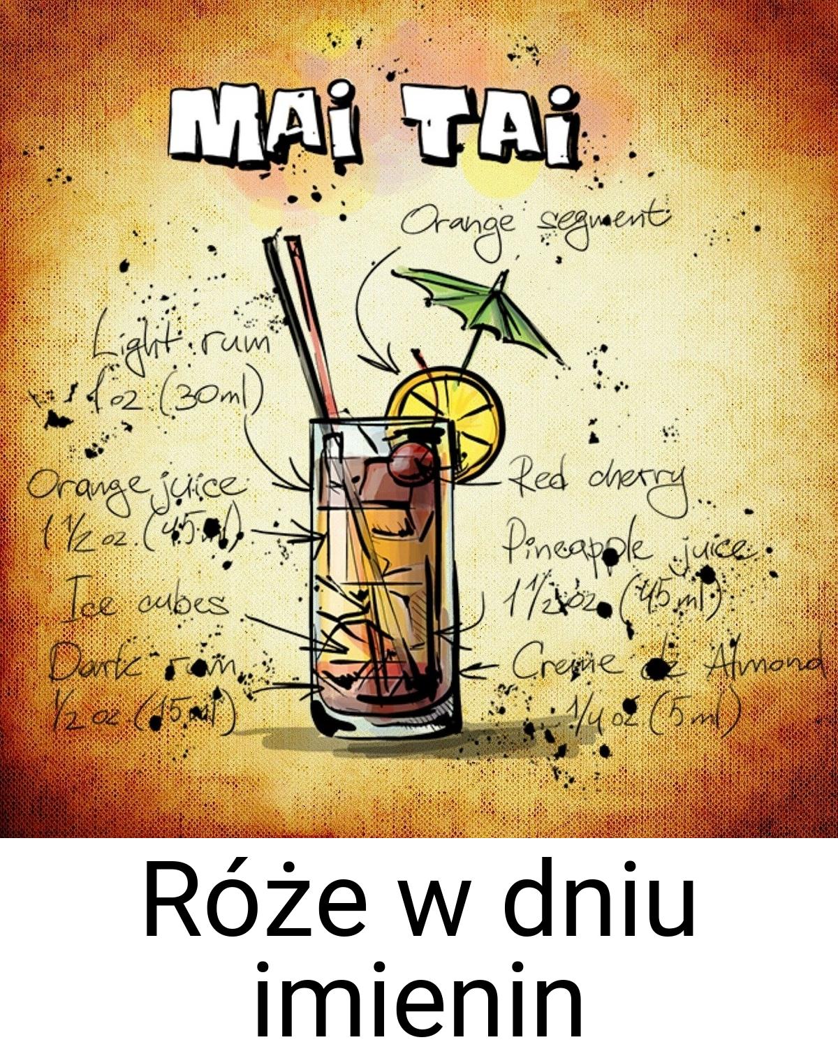 Róże w dniu imienin