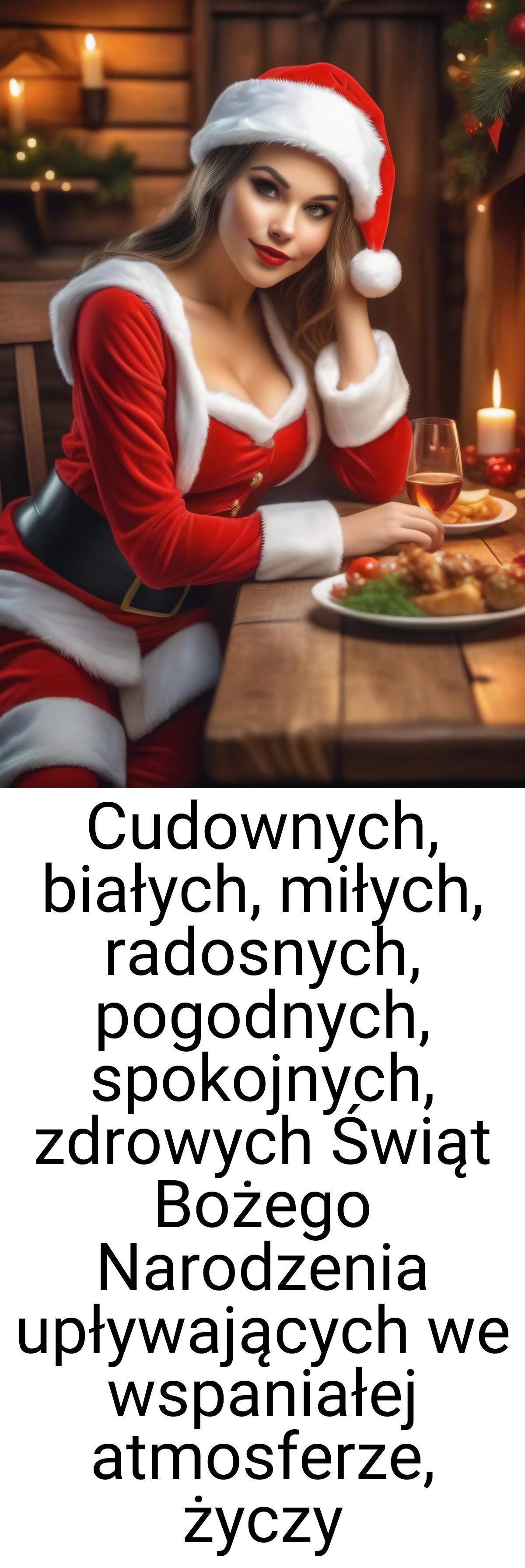 Cudownych, białych, miłych, radosnych, pogodnych