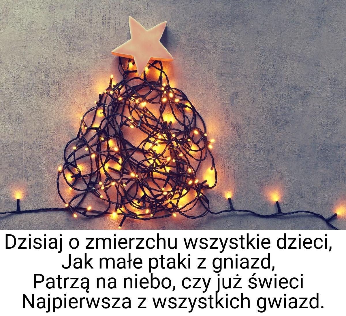 Dzisiaj o zmierzchu wszystkie dzieci, Jak małe ptaki z