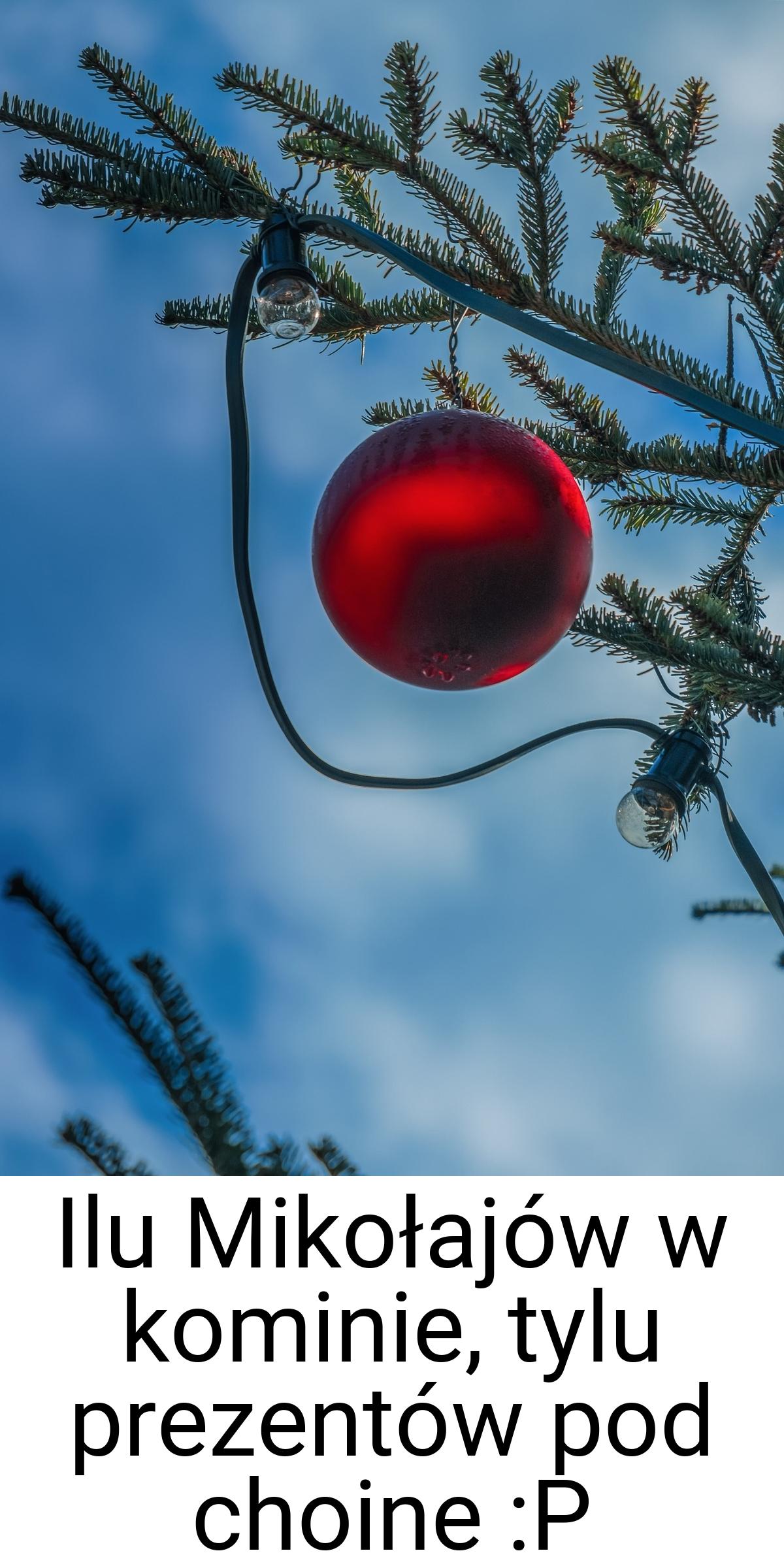 Ilu Mikołajów w kominie, tylu prezentów pod choine :P