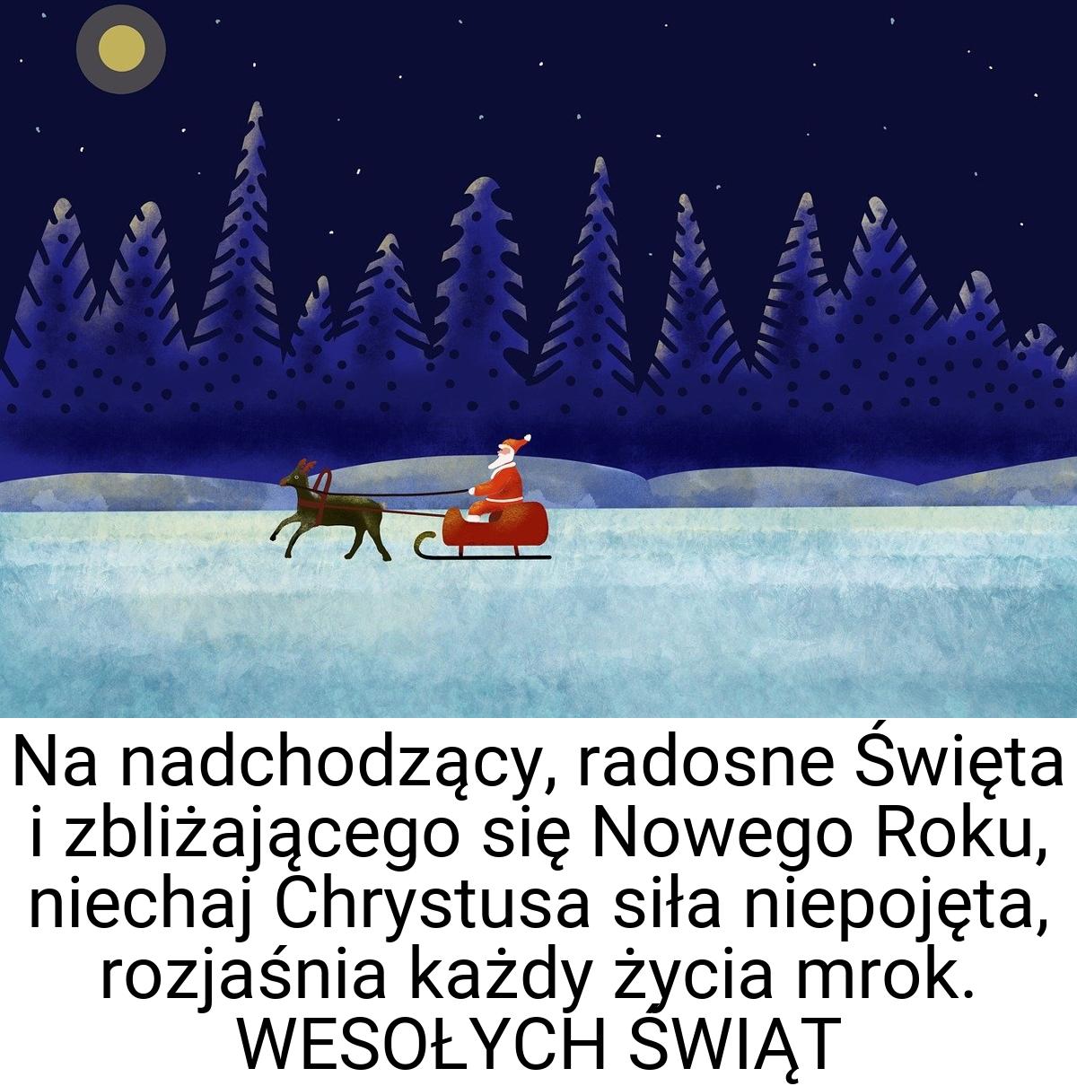 Na nadchodzący, radosne Święta i zbliżającego się Nowego