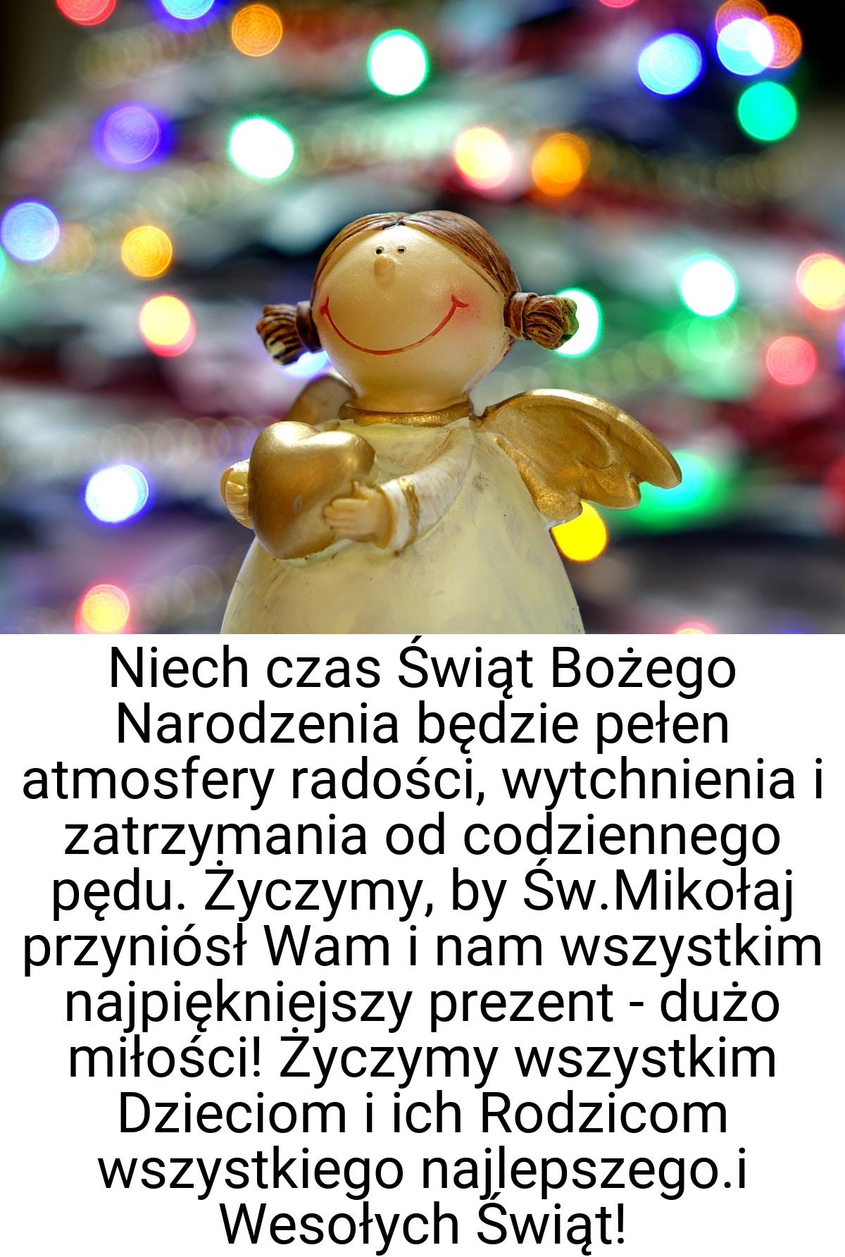 Niech czas Świąt Bożego Narodzenia będzie pełen atmosfery