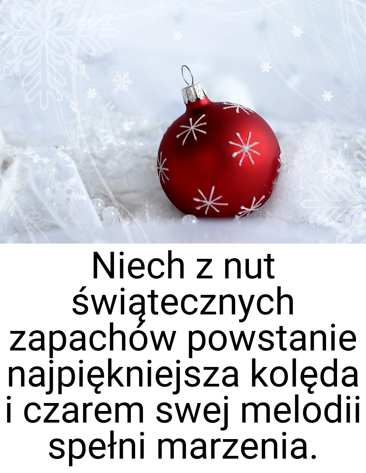 Niech z nut świątecznych zapachów powstanie najpiękniejsza