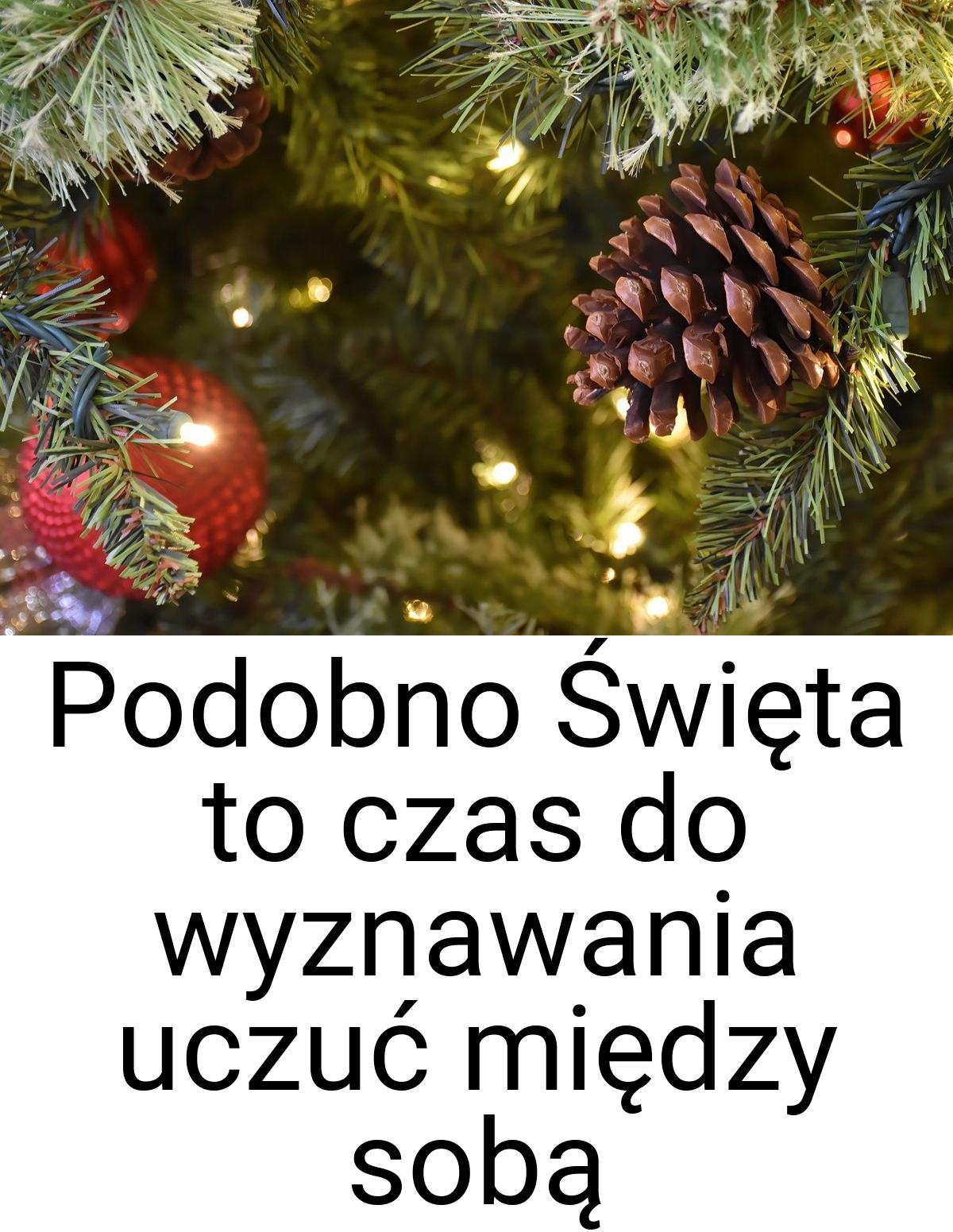 Podobno Święta to czas do wyznawania uczuć między sobą