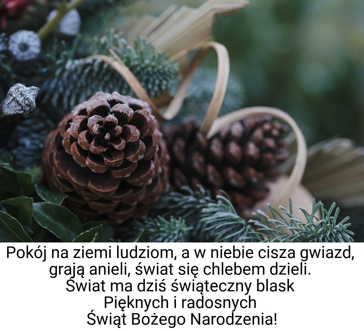 Pokój na ziemi ludziom, a w niebie cisza gwiazd, grają