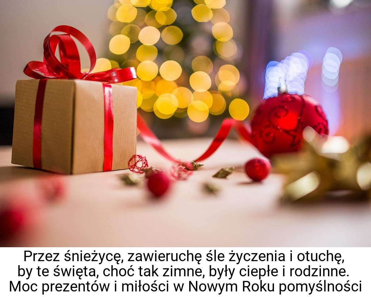 Przez śnieżycę, zawieruchę śle życzenia i otuchę, by te