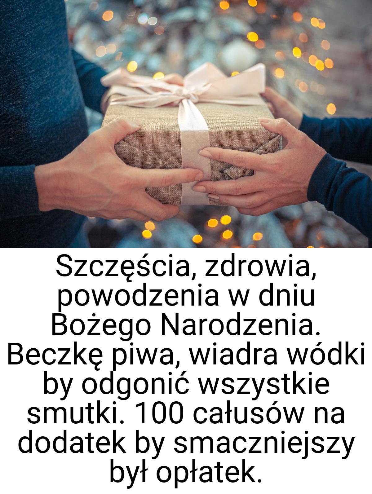 Szczęścia, zdrowia, powodzenia w dniu Bożego Narodzenia