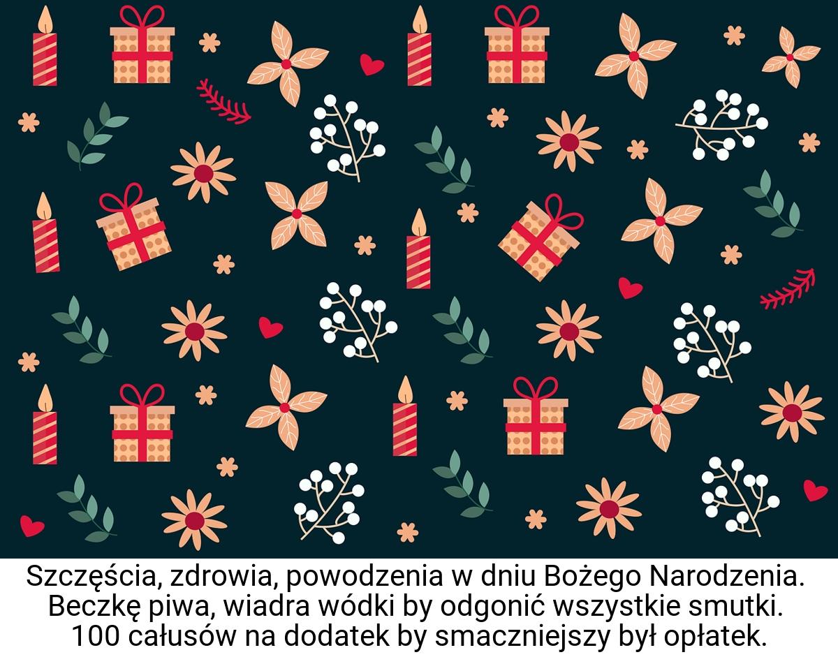 Szczęścia, zdrowia, powodzenia w dniu Bożego Narodzenia
