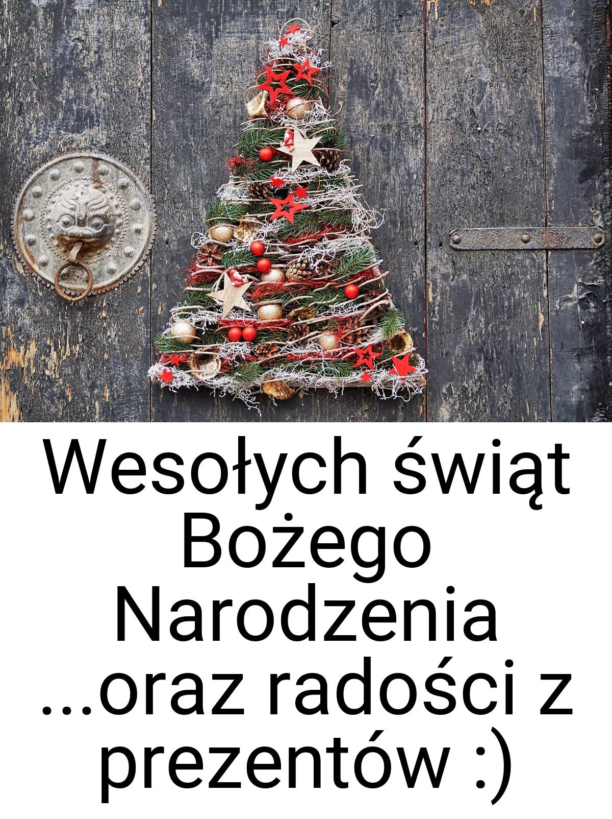 Wesołych świąt Bożego Narodzenia ...oraz radości z