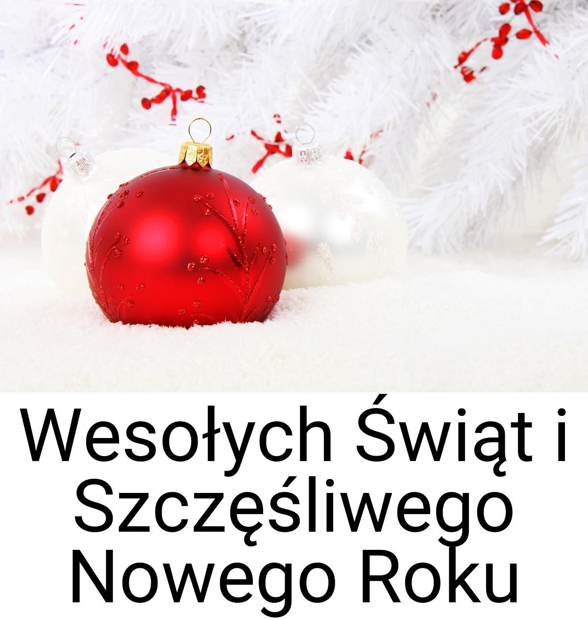 Wesołych Świąt i Szczęśliwego Nowego Roku