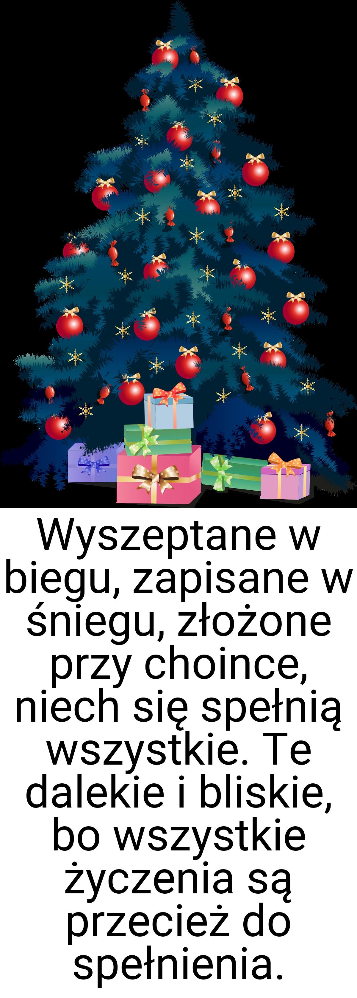 Wyszeptane w biegu, zapisane w śniegu, złożone przy