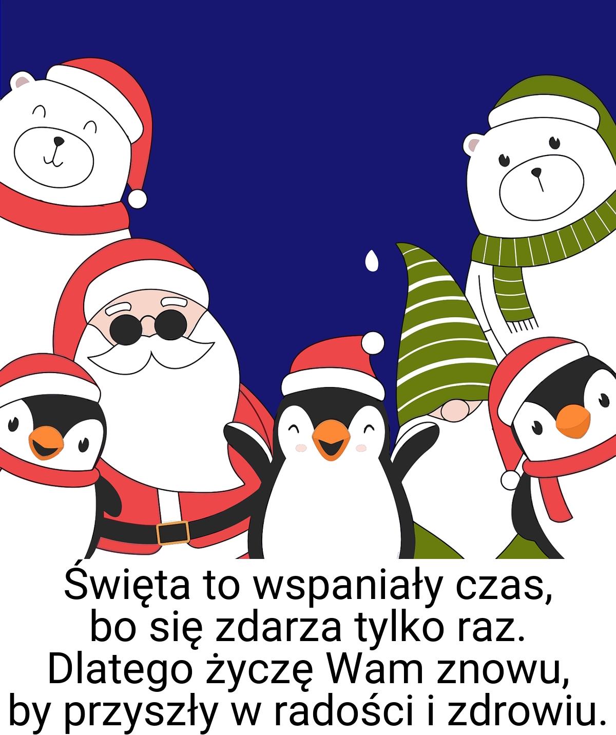 Święta to wspaniały czas, bo się zdarza tylko raz. Dlatego