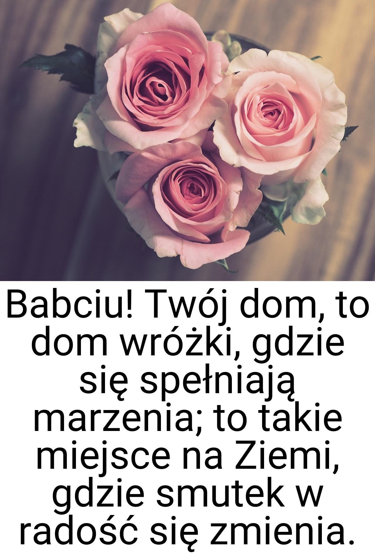 Babciu! Twój dom, to dom wróżki, gdzie się spełniają