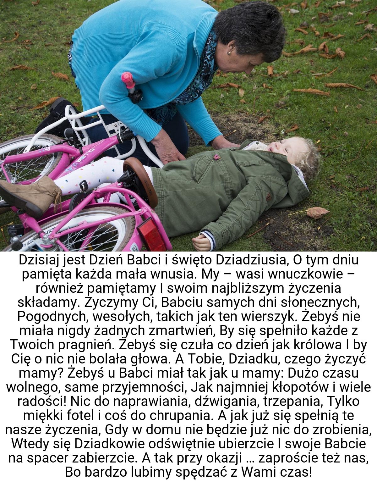 Dzisiaj jest Dzień Babci i święto Dziadziusia, O tym dniu