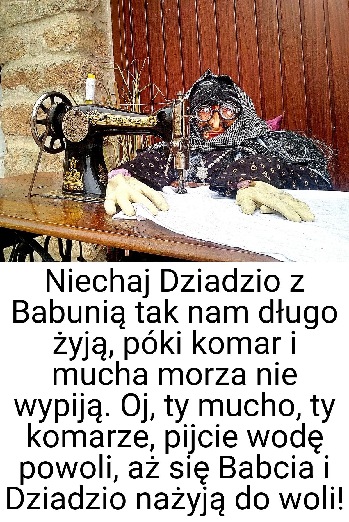 Niechaj Dziadzio z Babunią tak nam długo żyją, póki komar i