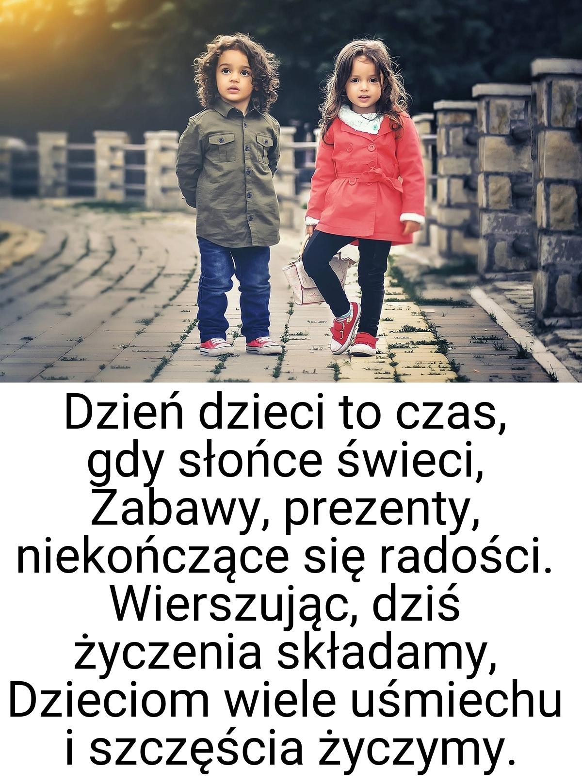 Dzień dzieci to czas, gdy słońce świeci, Zabawy, prezenty