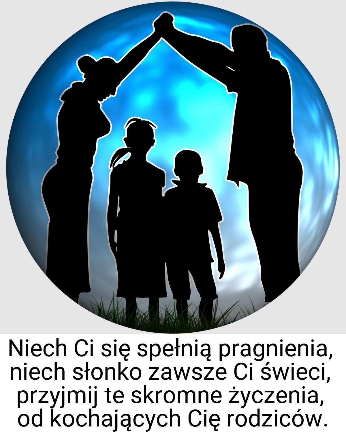 Niech Ci się spełnią pragnienia, niech słonko zawsze Ci