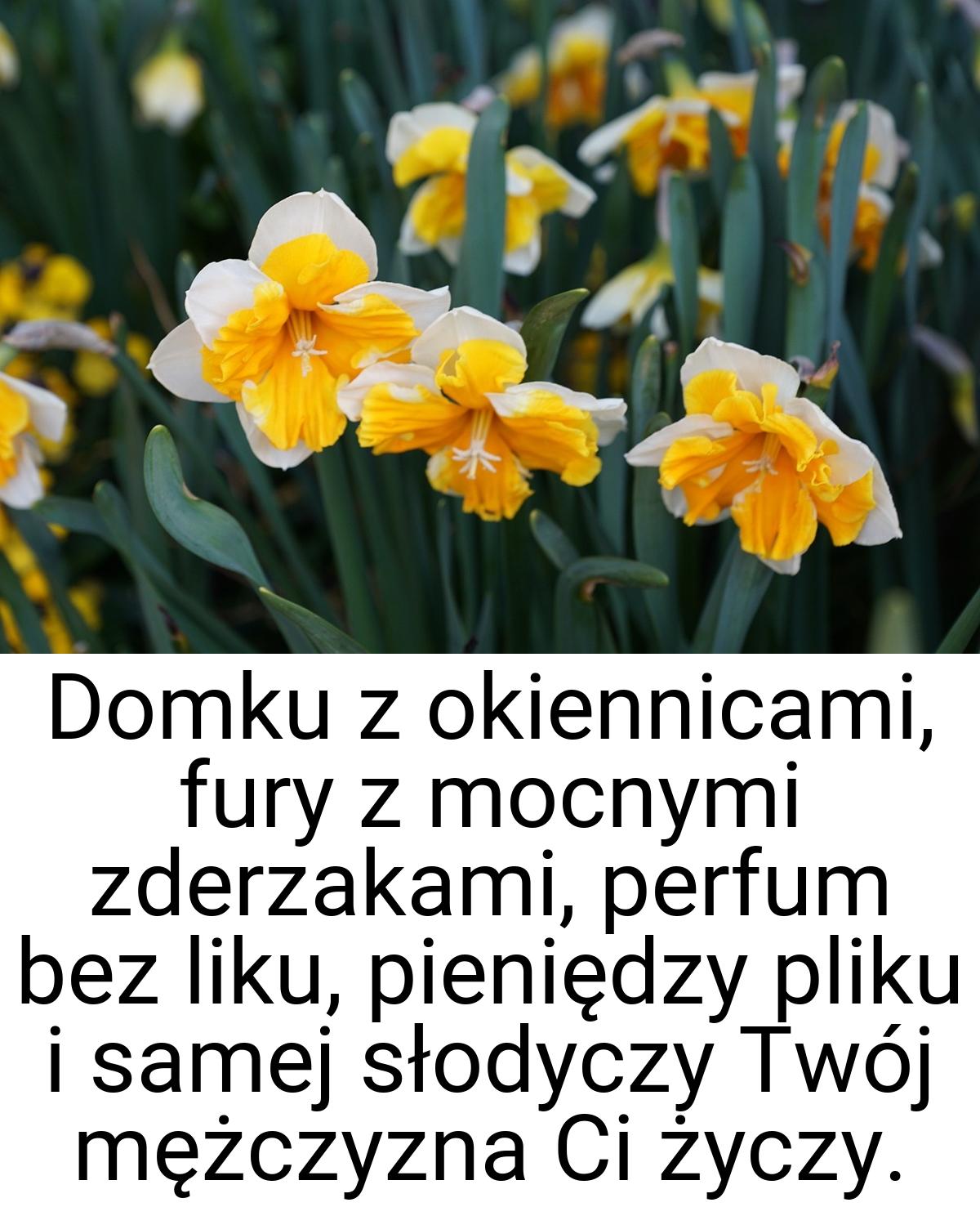 Domku z okiennicami, fury z mocnymi zderzakami, perfum bez