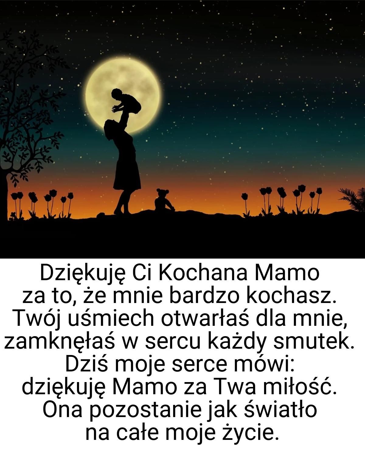 Dziękuję Ci Kochana Mamo za to, że mnie bardzo kochasz