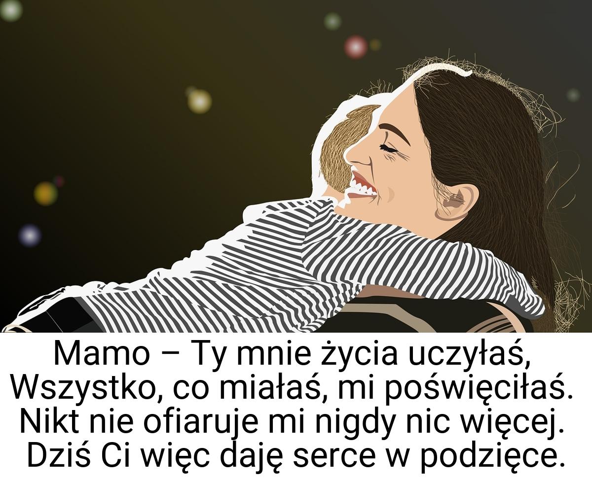 Mamo – Ty mnie życia uczyłaś, Wszystko, co miałaś, mi