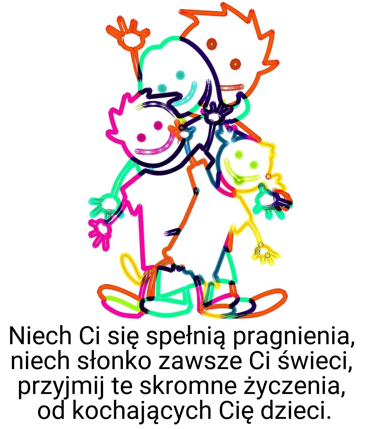 Niech Ci się spełnią pragnienia, niech słonko zawsze Ci