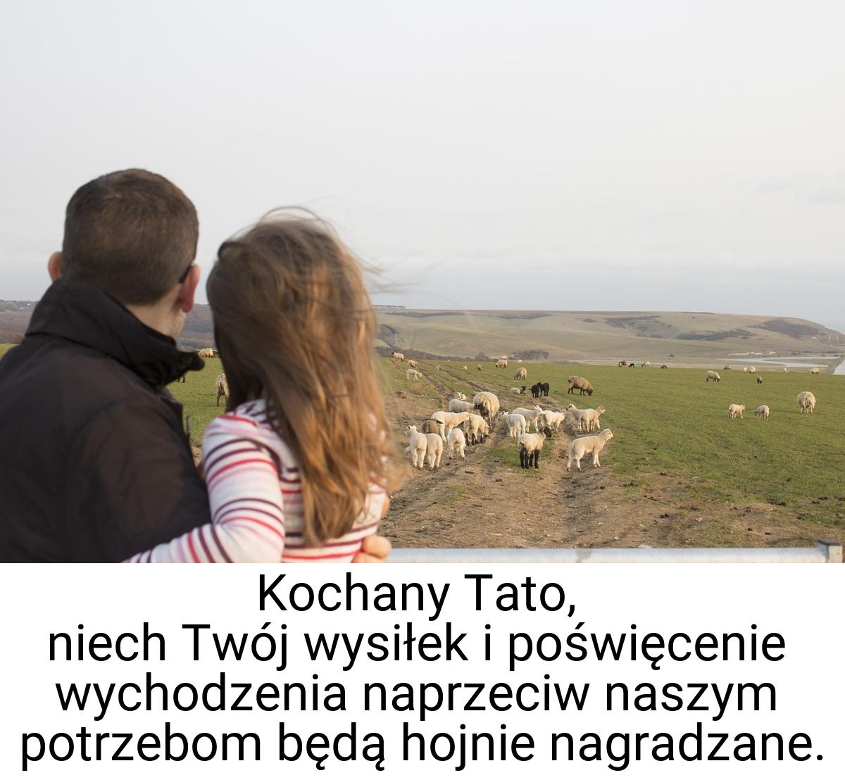 Kochany Tato, niech Twój wysiłek i poświęcenie wychodzenia