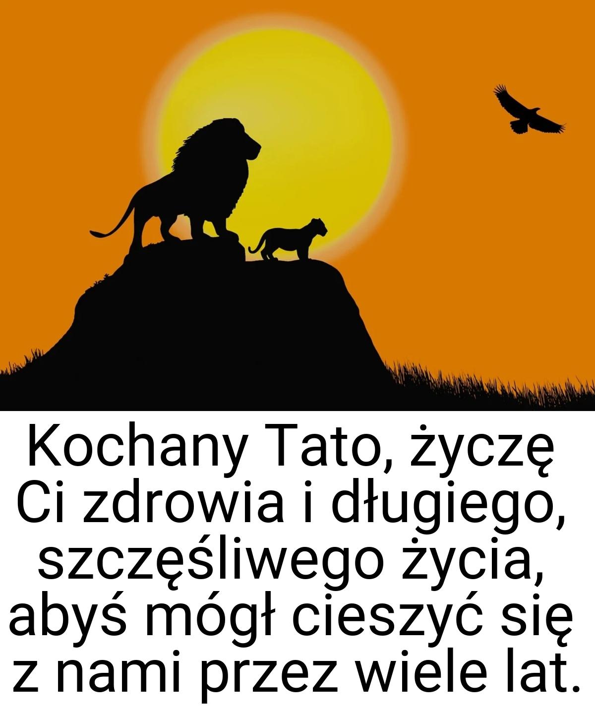 Kochany Tato, życzę Ci zdrowia i długiego, szczęśliwego