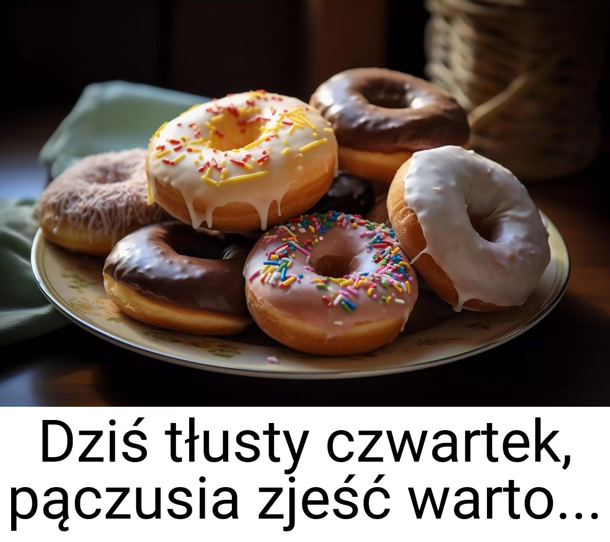 Dziś tłusty czwartek, pączusia zjeść warto