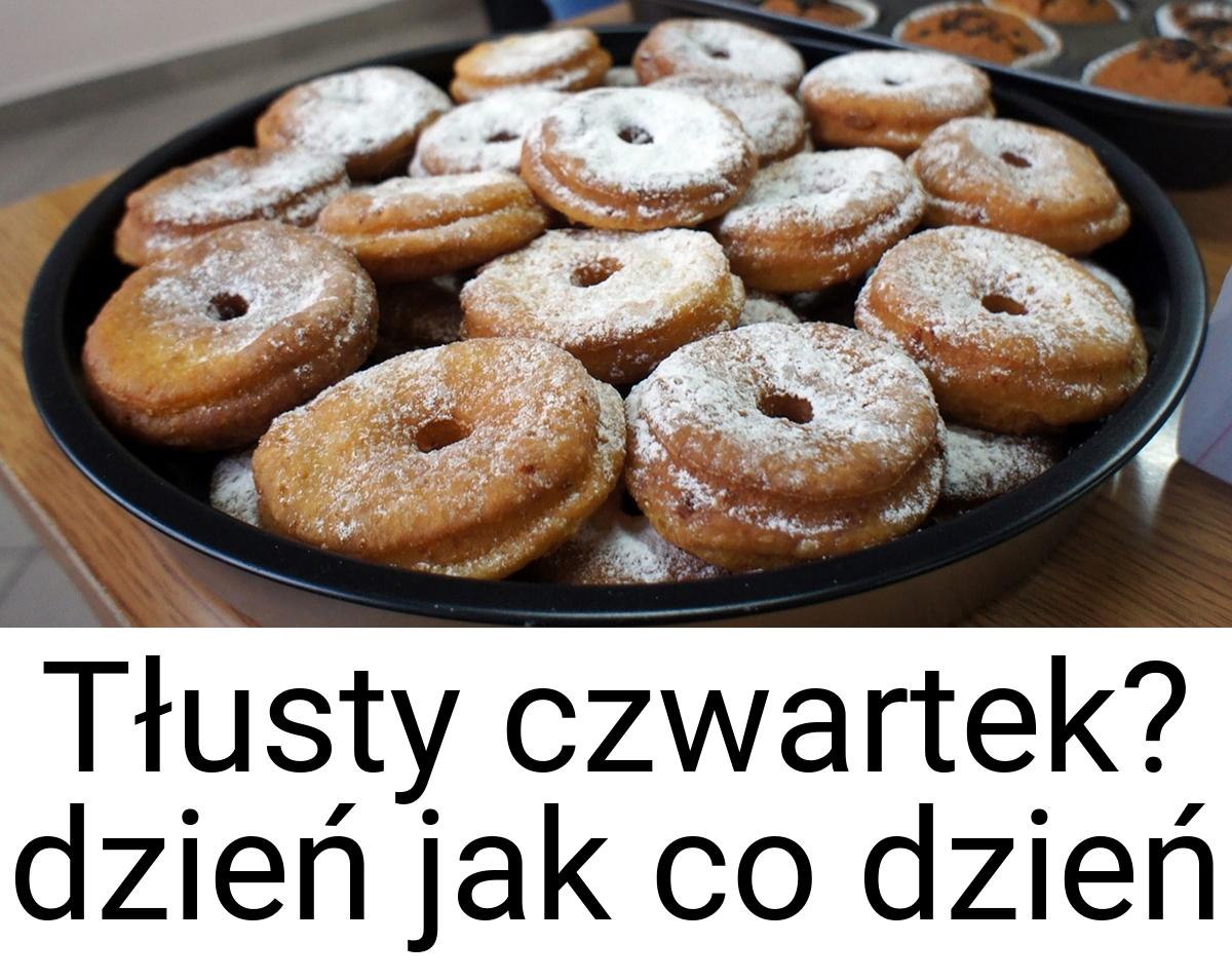 Tłusty czwartek? dzień jak co dzień