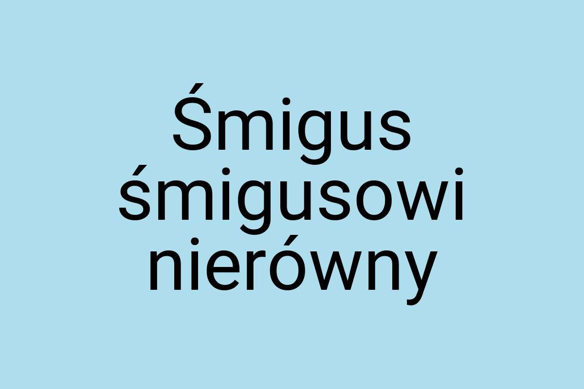 Śmigus śmigusowi nierówny