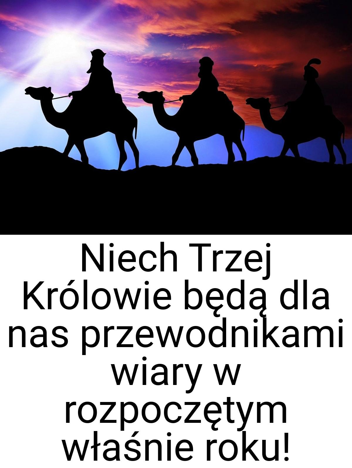 Niech Trzej Królowie będą dla nas przewodnikami wiary w