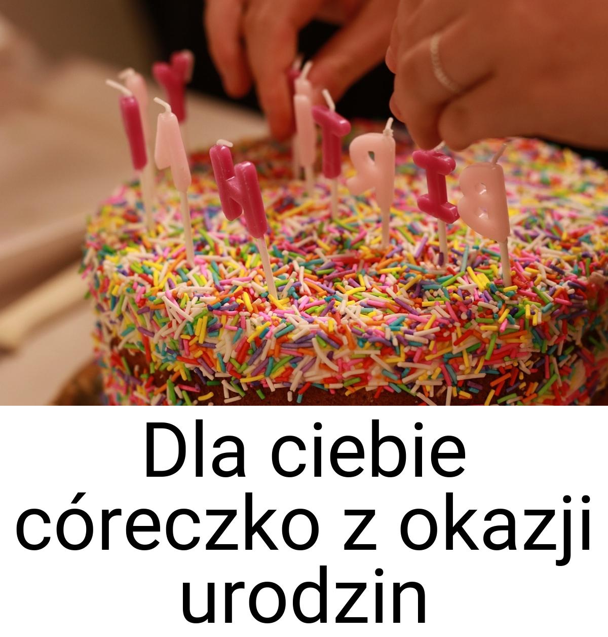 Dla ciebie córeczko z okazji urodzin