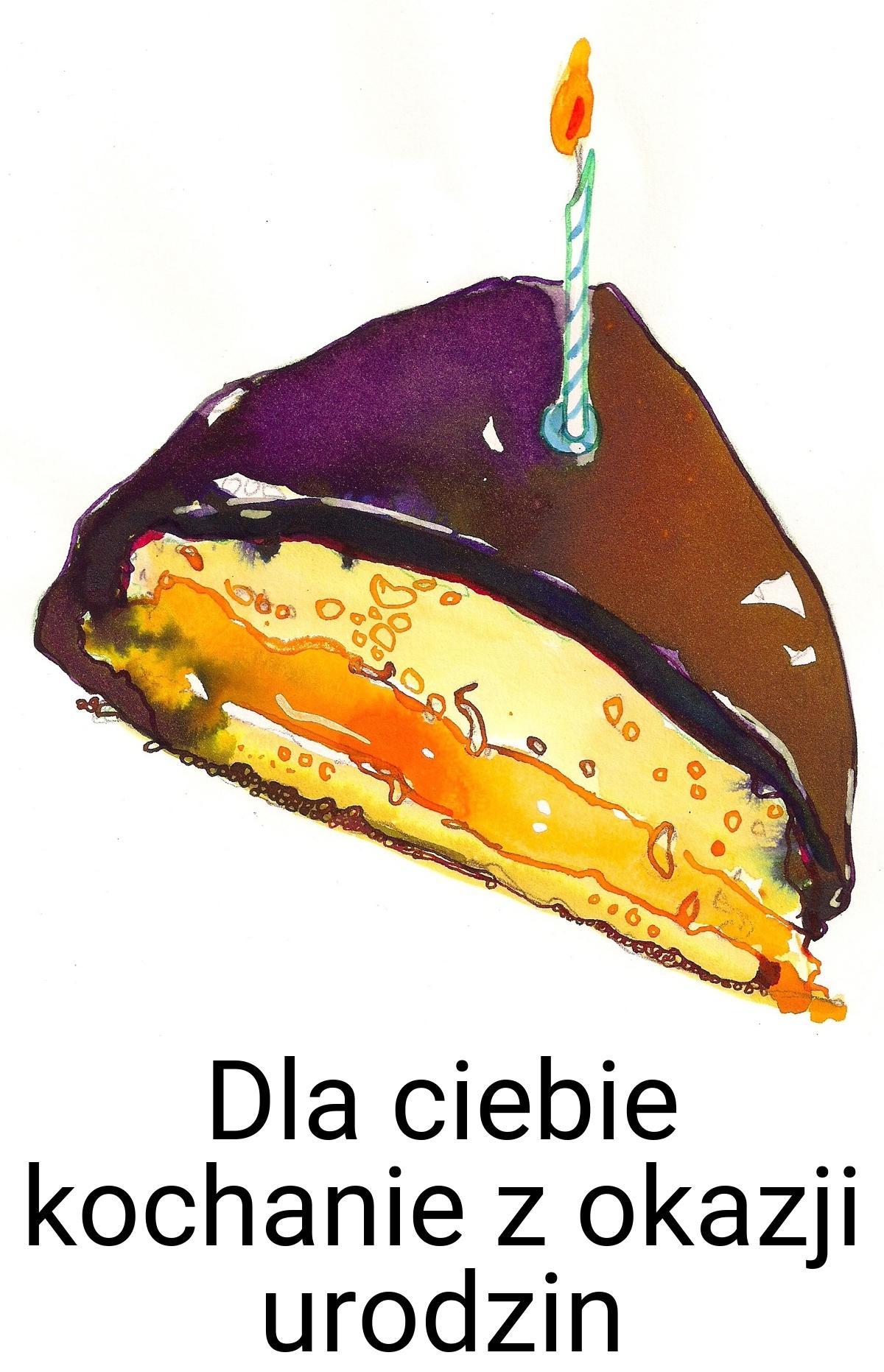 Dla ciebie kochanie z okazji urodzin