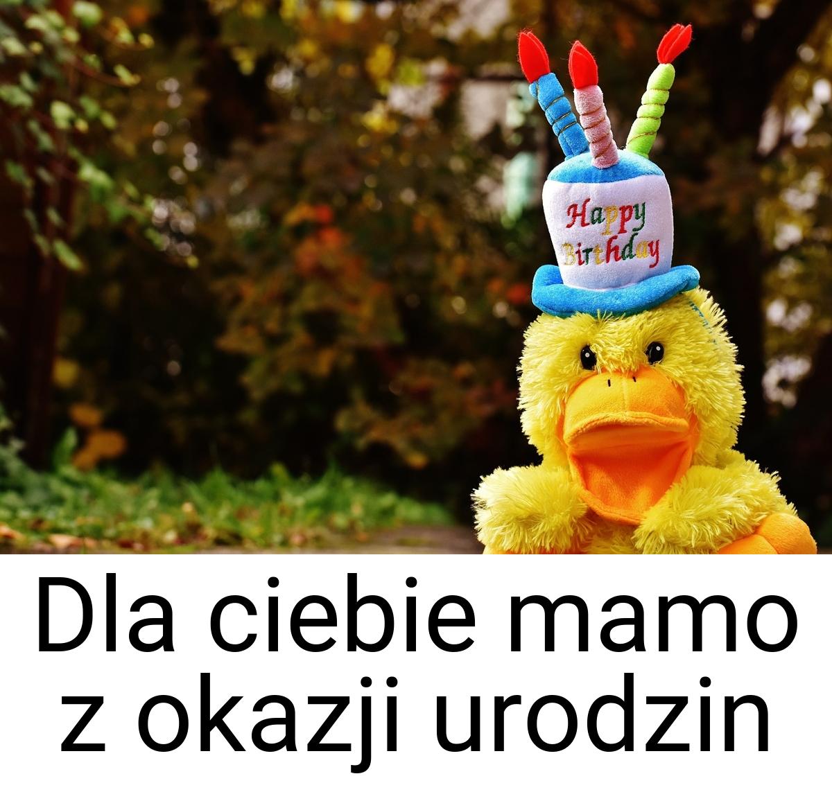 Dla ciebie mamo z okazji urodzin