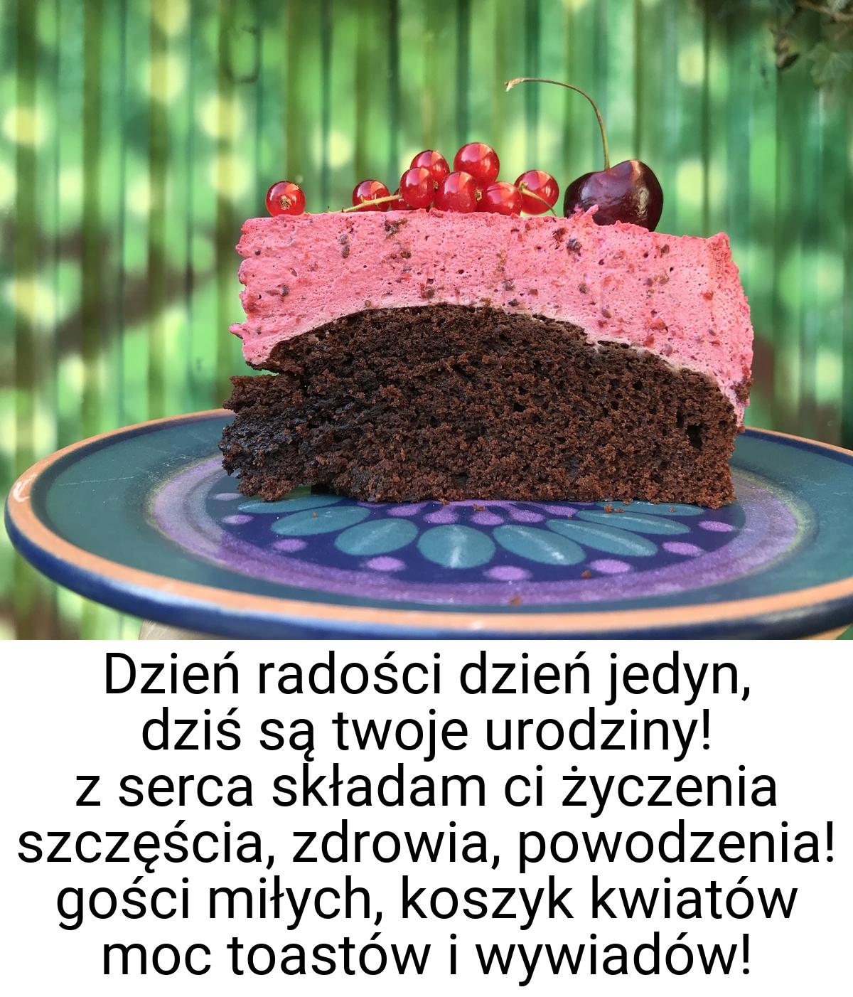 Dzień radości dzień jedyn, dziś są twoje urodziny! z serca