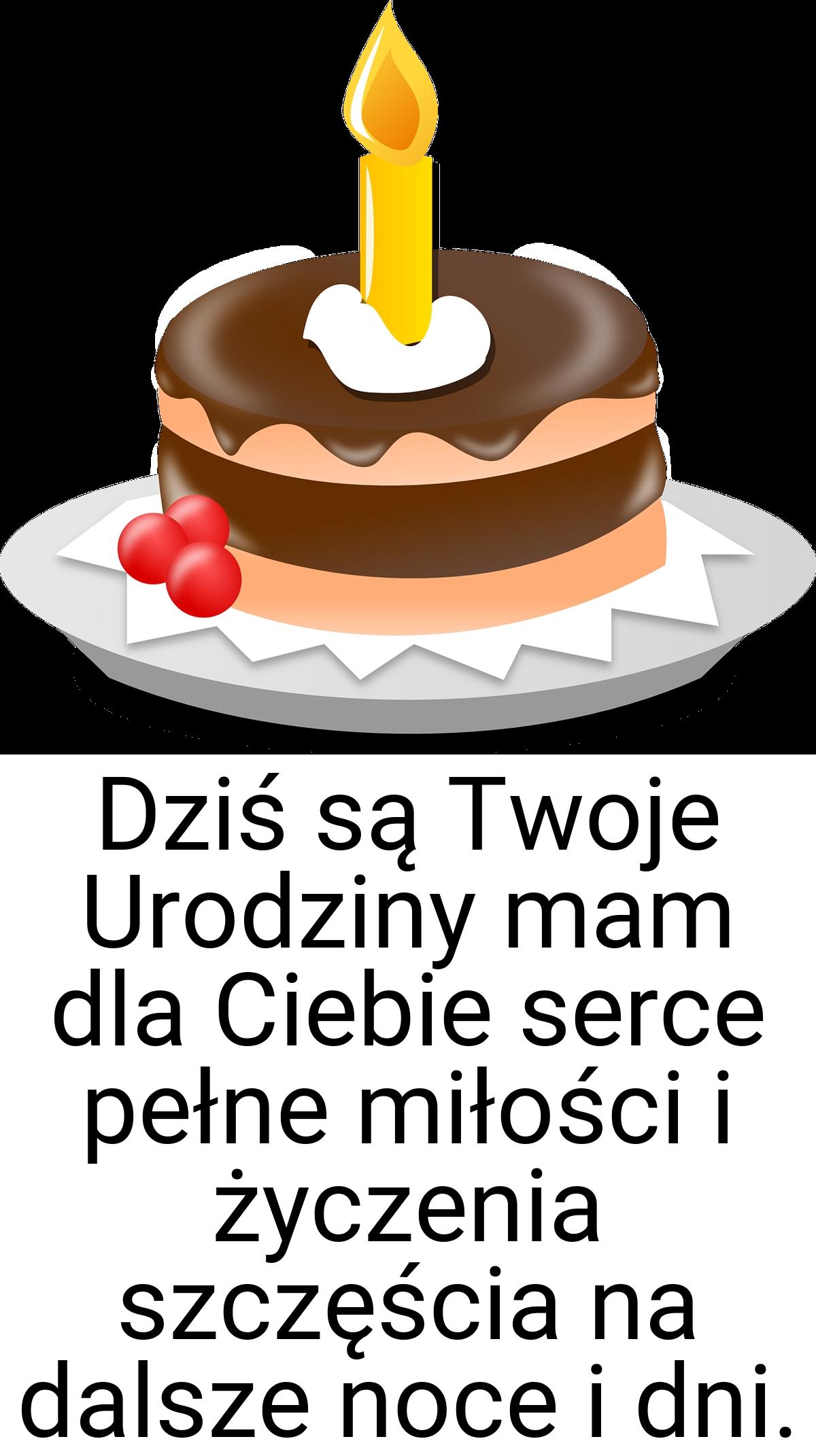 Dziś są Twoje Urodziny mam dla Ciebie serce pełne miłości i