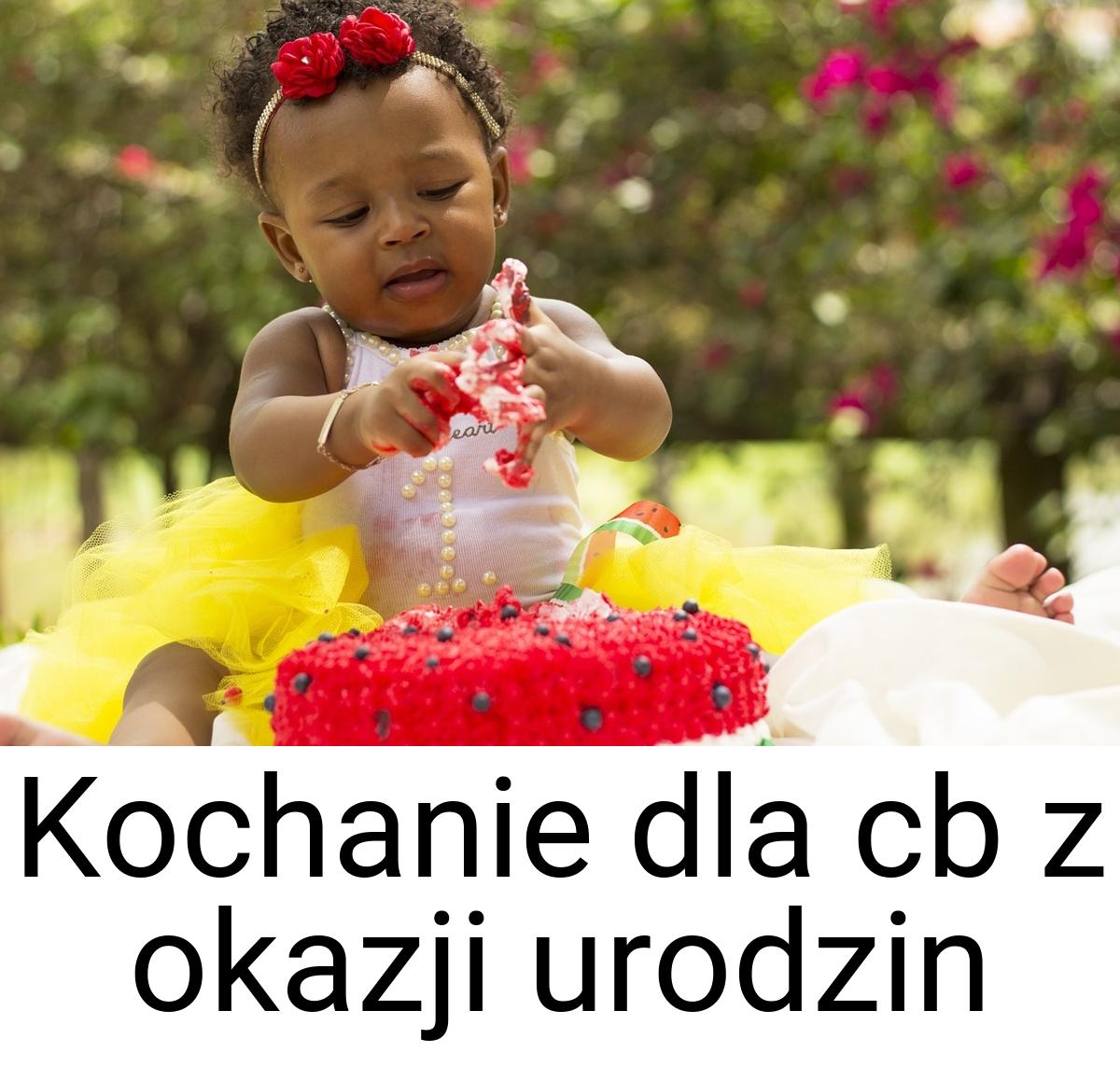 Kochanie dla cb z okazji urodzin