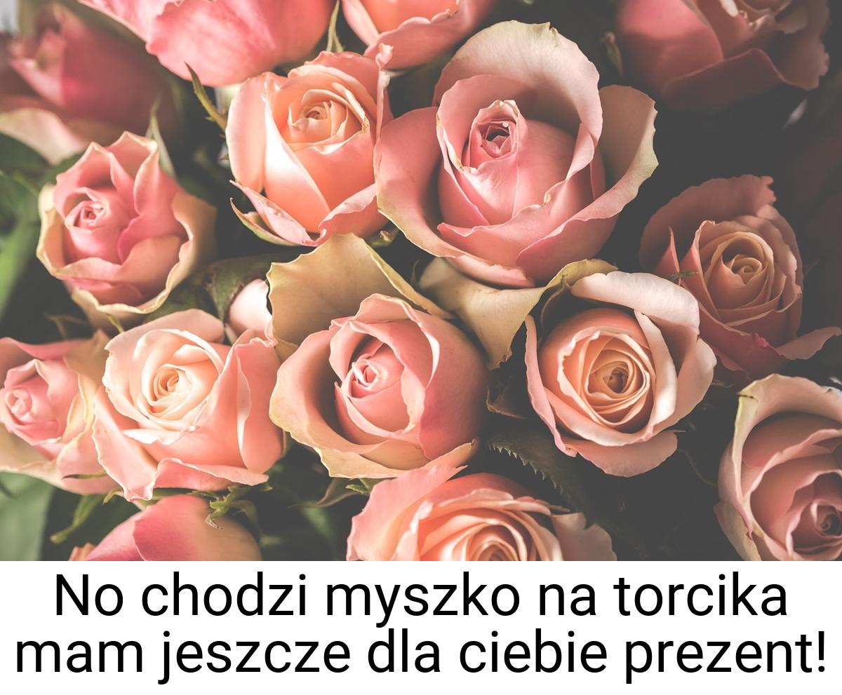 No chodzi myszko na torcika mam jeszcze dla ciebie prezent