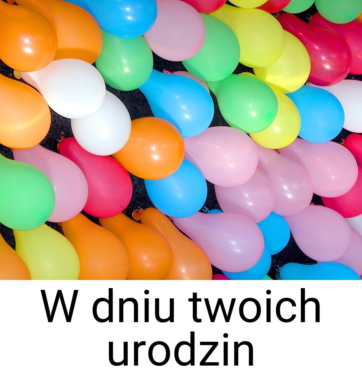 W dniu twoich urodzin