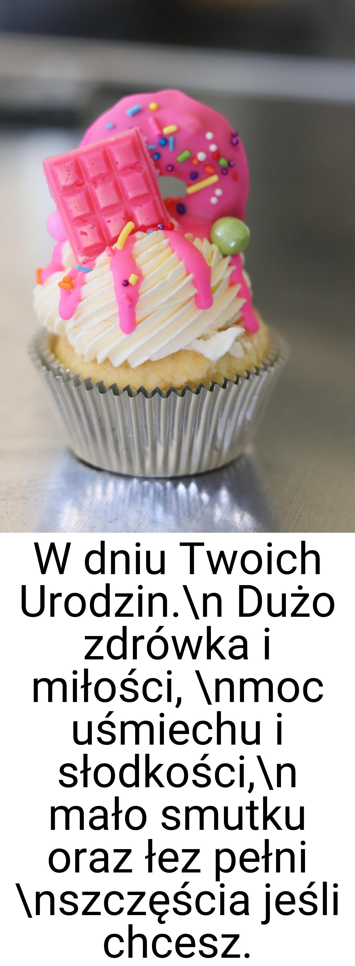 W dniu Twoich Urodzin.\n Dużo zdrówka i miłości, \nmoc