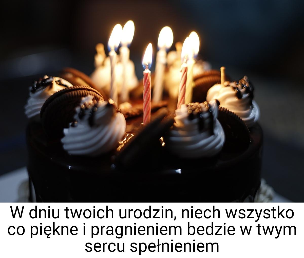 W dniu twoich urodzin, niech wszystko co piękne i