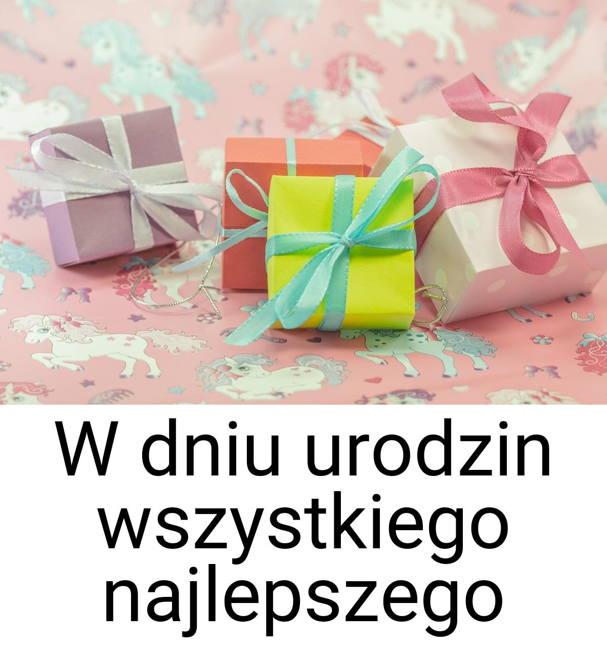 W dniu urodzin wszystkiego najlepszego