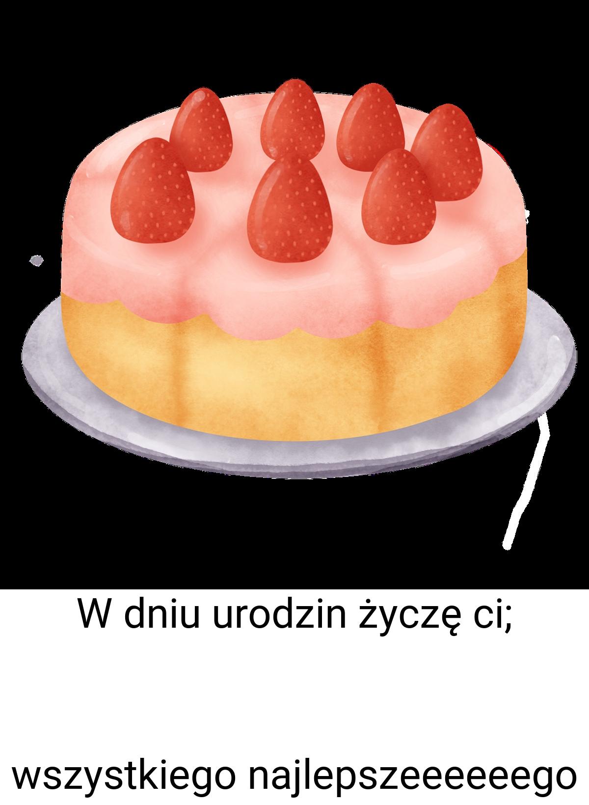 W dniu urodzin życzę ci; wszystkiego najlepszeeeeeego