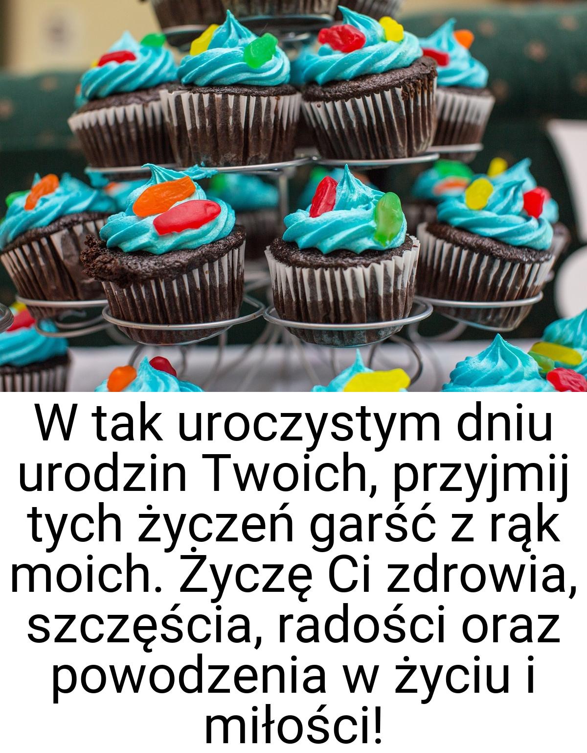 W tak uroczystym dniu urodzin Twoich, przyjmij tych życzeń