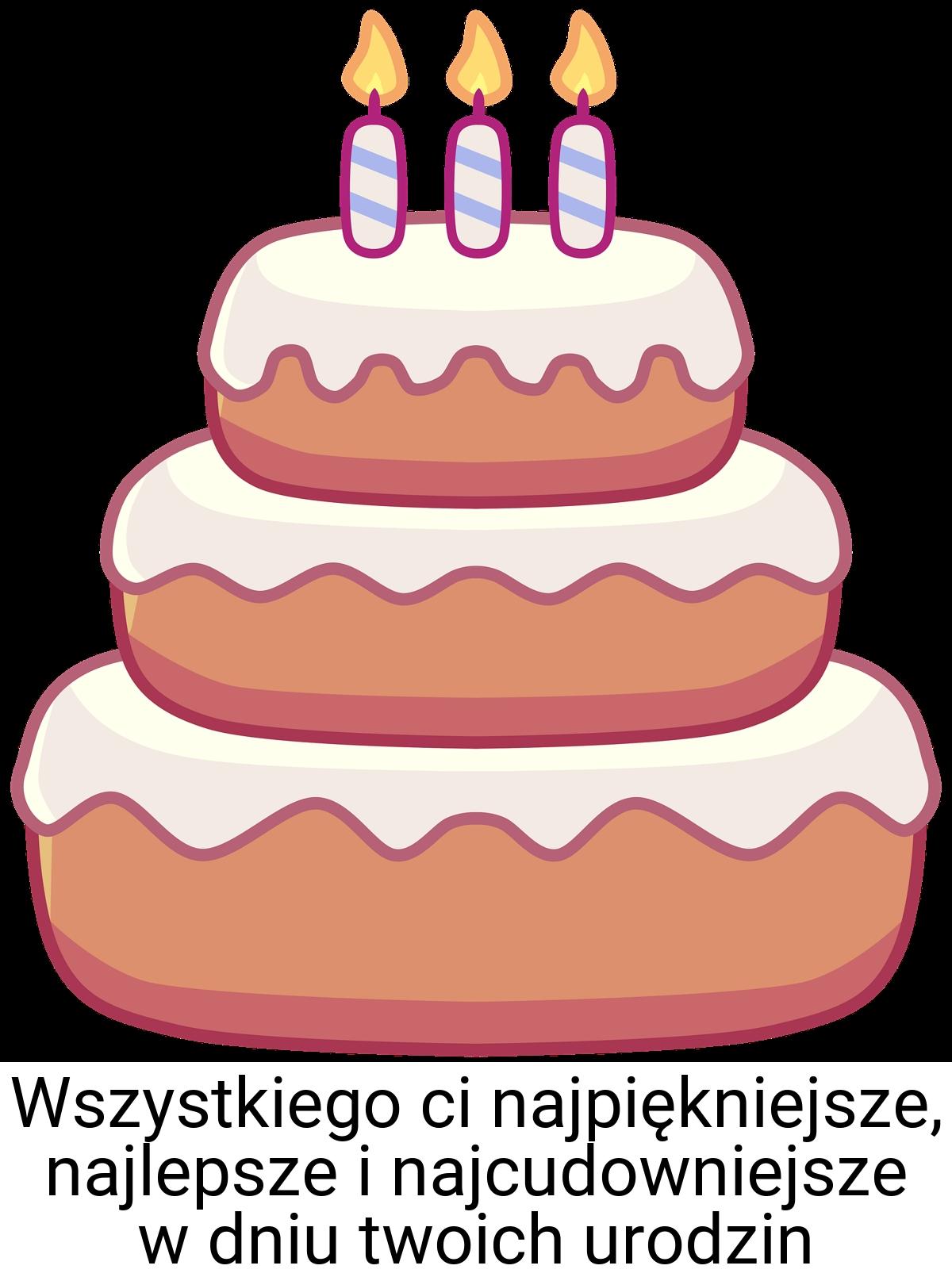 Wszystkiego ci najpiękniejsze, najlepsze i najcudowniejsze