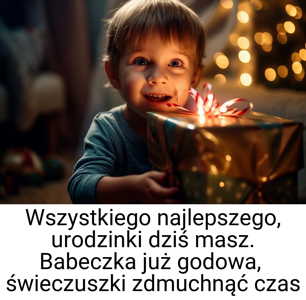 Wszystkiego najlepszego, urodzinki dziś masz. Babeczka już